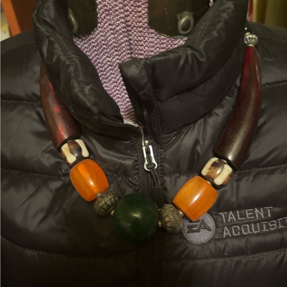 Ethnic Mixed Media Statement Necklace adds interest to any outfit Unique - Picture 5 of 7